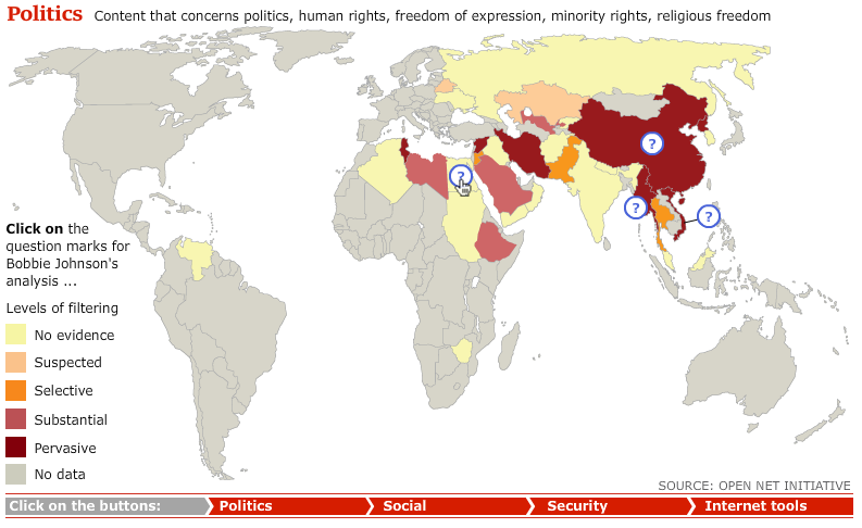 INTERNET CENSORSHIP Map « Bilingual Librarian